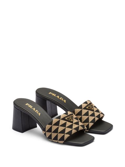 prada peep toe slip on sandal|farfetch prada shoes.